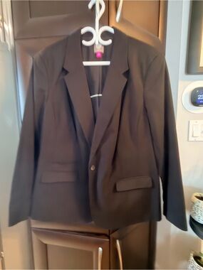 Vince Camuto Black Women's Jacket with Label Detail